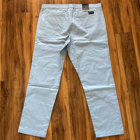 NEW Ben Sherman Mens Light Blue Straight Fit Pants - Picture 9 of 9